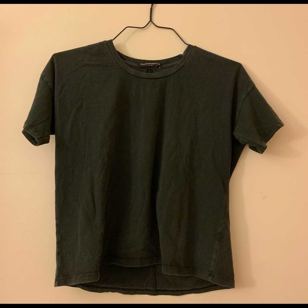 Charcoal Black Basic Tee
